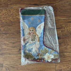 Angel Tapestry Christmas Stocking
